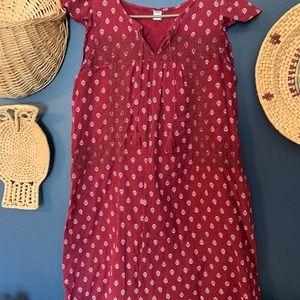 Old Navy Embroidered Boho Shift Dress